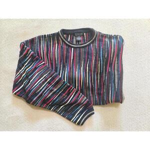 Tosani Sweater L | 90s Coogi Style Textured Knit